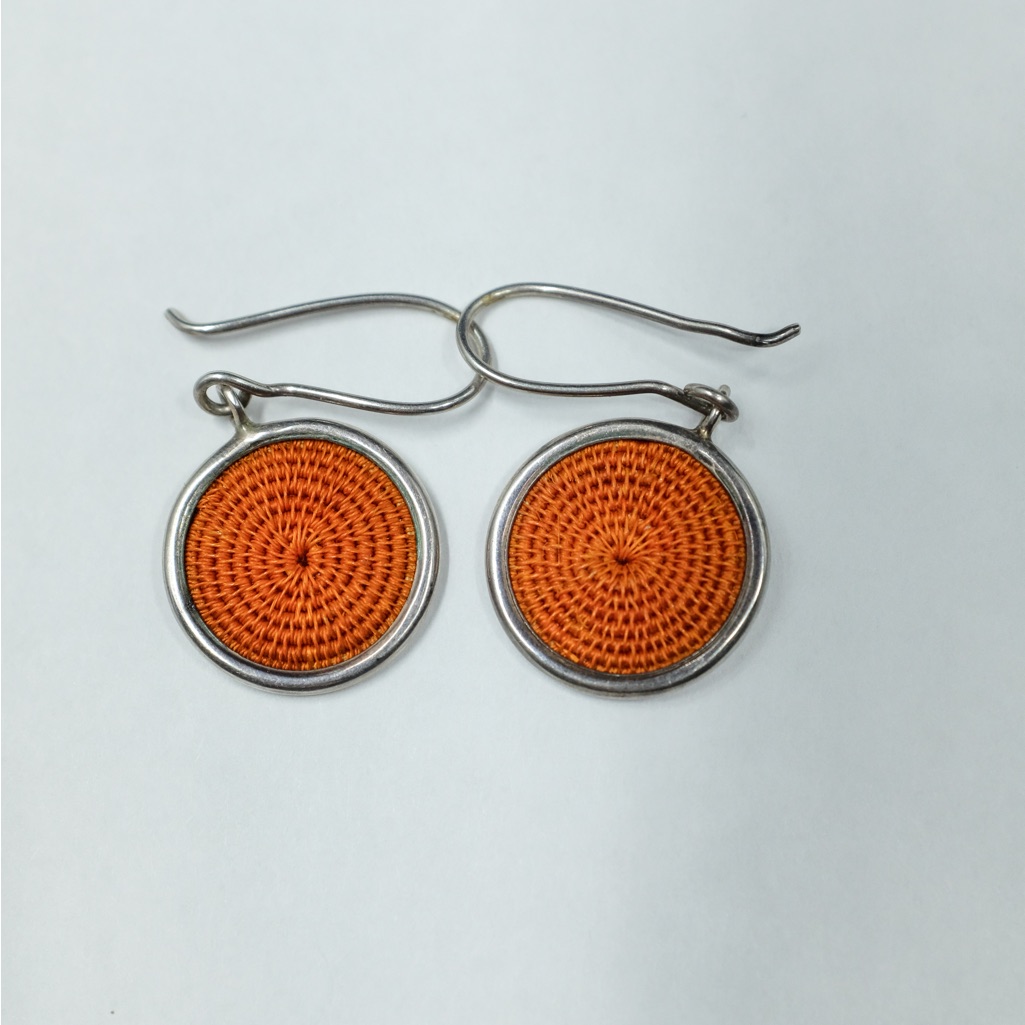 Vintage Italian Sterling Macram Statement Drops